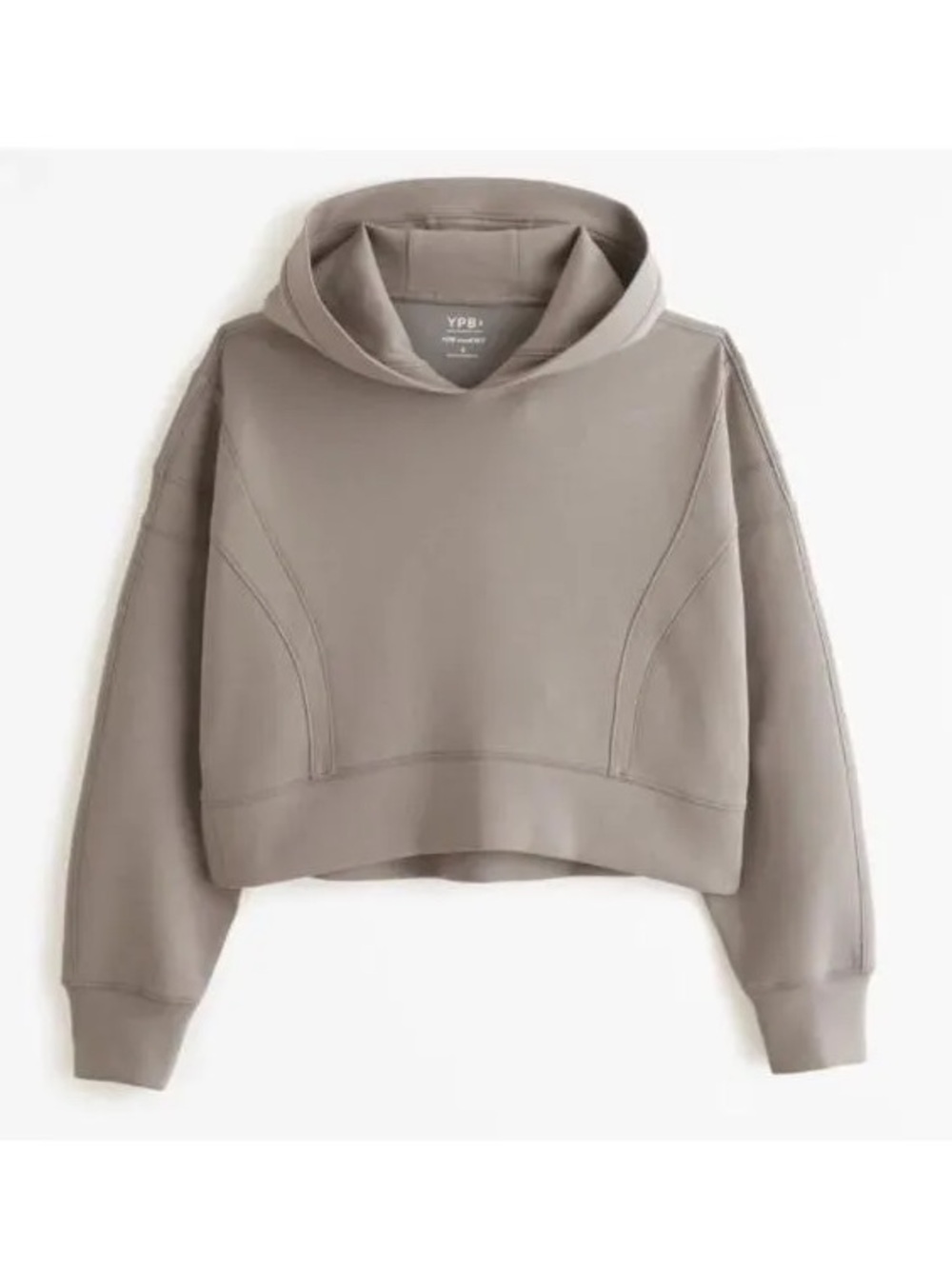 Cropped Taupe Hoodie